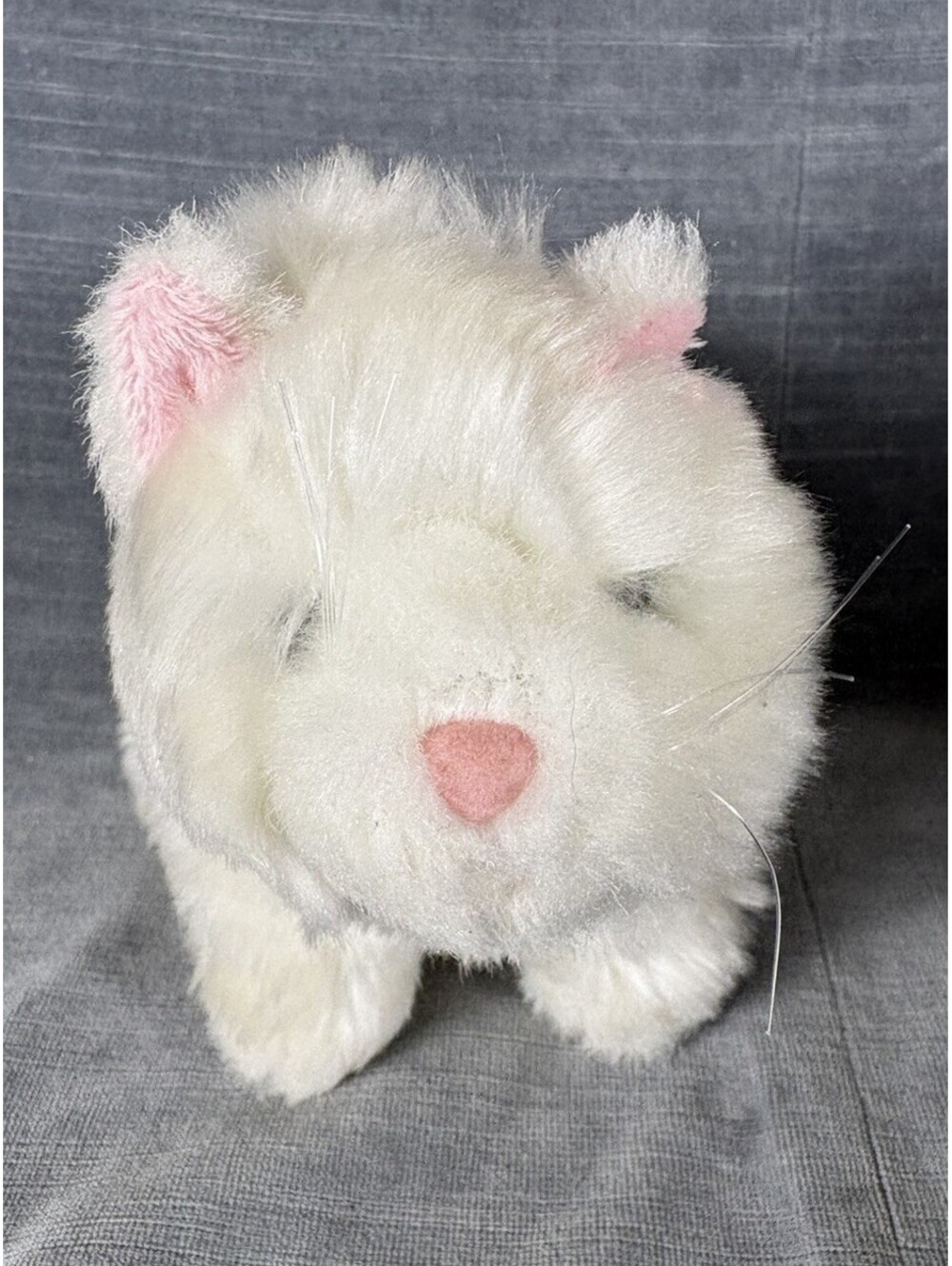 Ganz Webkinz Lil Kinz White Persian Cat Kitten HS110 Kitty 8" Plush Toy No Code